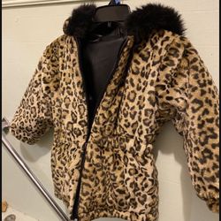 Girls Reversible Cheetah Jacket