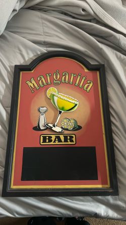 WOODEN MARGARITA BAR HANGING SIGN