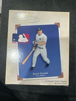 2003 Hallmark Keepsake Jason Giambi At The Ballpark Ornament  MLB NY Yankees