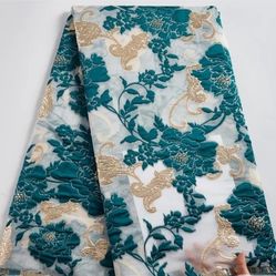 Tulle lace Fabric Satin Brocade