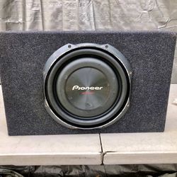 12 Inch PIONEER FLAT SHALLOW SUBWOOFER WITH SLIM TRUCK STYLE BOX 