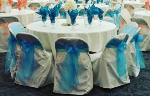 Ivory Chair Covers For Folding Chairs For Sale. Cobertores  Color Crema Para Cillas De Doblar 