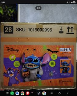Stitch Halloween/ Christmas Prop Animated brand new in box