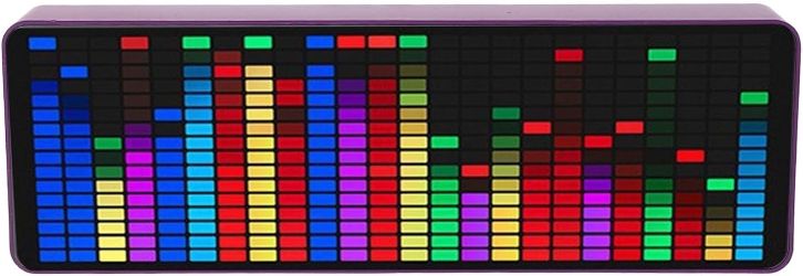 Fockety Music Spectrum Display, Colorful LED Music Spectrum Analyzer with 384RGB (Open Box, Everything included)
