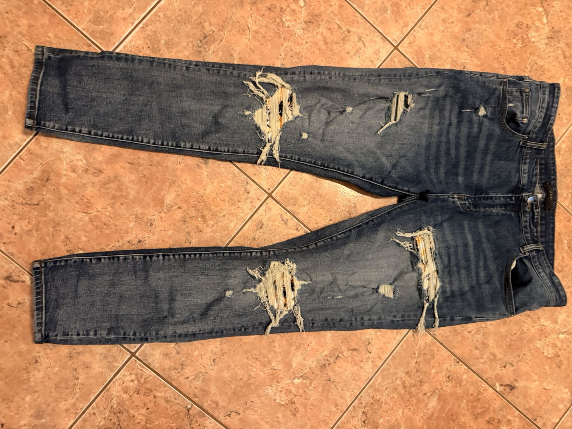 Mike Amiri Jeans Mx1 Clay Indigio Size 38