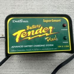 Supersmart Battery Tender 12V 1.25 AMP Automatic Charger Full To Storage Deltran 