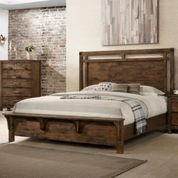 Brown 4PC King Bedroom Set