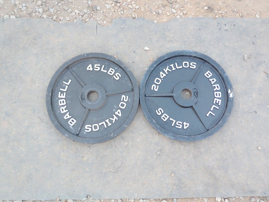Olympic Weights 2x45lbs