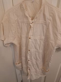 Cream Button up shirt