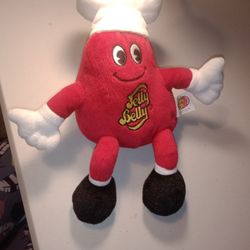 Jelly Belly Advertising Toy  Plushy Soft Red White Black Kid Toy Collectors Item 