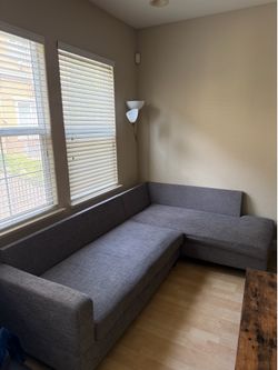Grey 2 piece couch ~97”