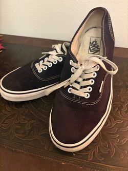 Vans black vintage canvas low-top lace-up sneakers