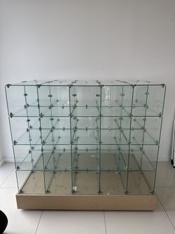 Custom Made Glass Shelf Display