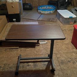 Hospital Bed With Bedside Table 