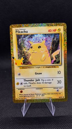 Pikachu Holo Pokémon Card 30th anniversary
