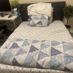 Bed and mattress - double size