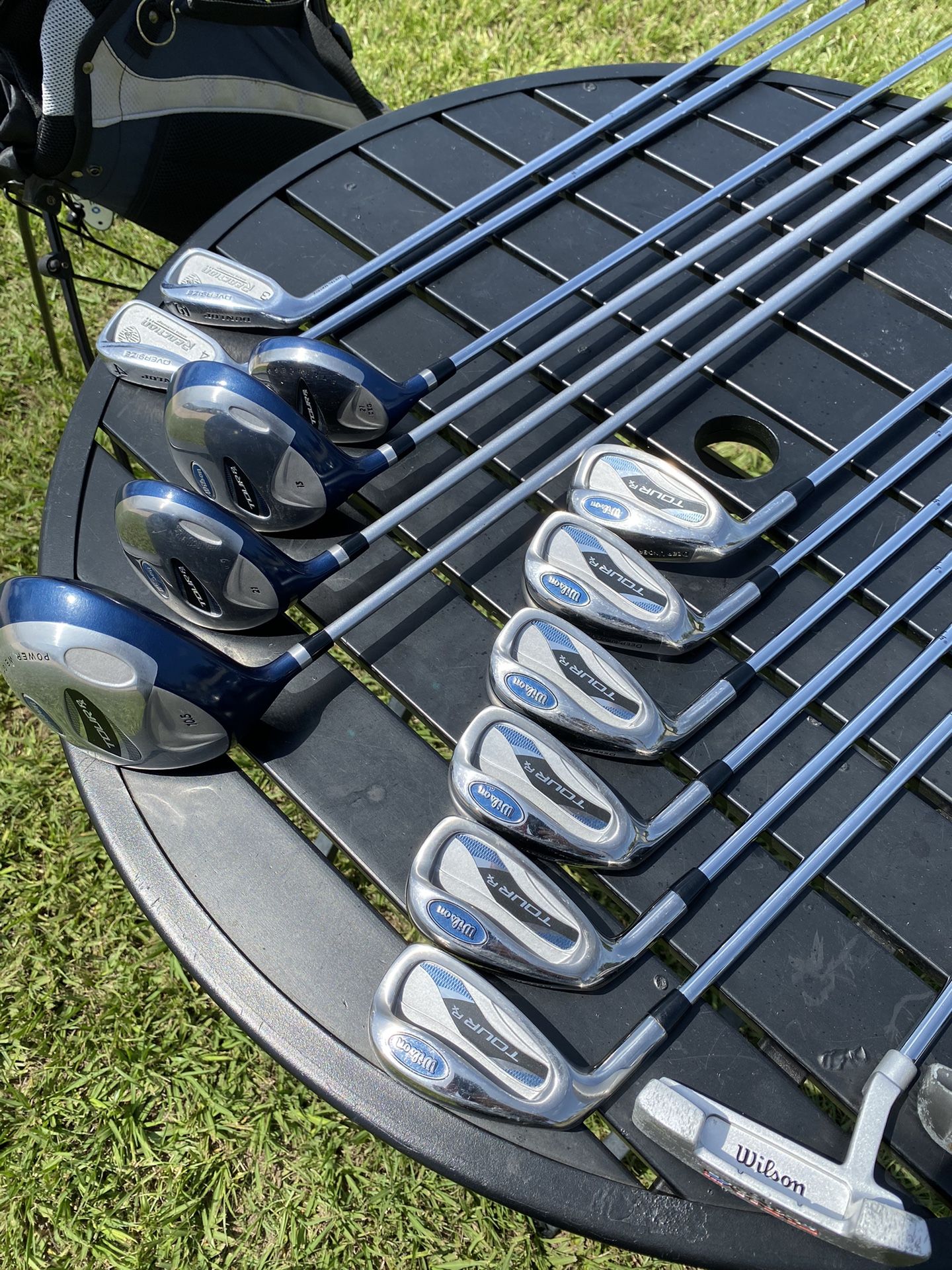 Entire Left Handed Golf Club Set Wilson With Bag And Balls for Sale in