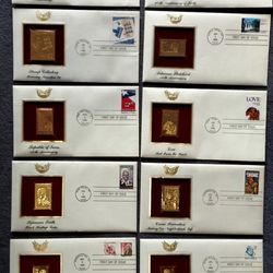 Antique gold stamps.