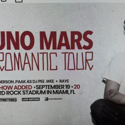 Bruno Mars Concert. Miami. Lower Bowl