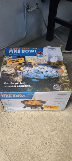 Flame King Smokeless Propane Fire Pit, 24-inch