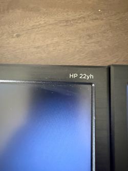 2-22” HP22yh monitors
