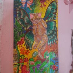 Hand Painted Medium Original Fantasy Painting.