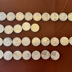 SET OF 46 1(contact info removed) COINSSTATE QUARTER 25 CENTS UNITED STATES