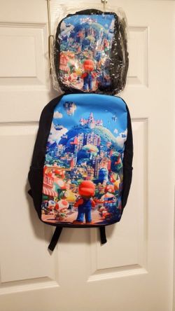 Super Mario Backpack With Matching Lunch Pail