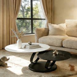 Marble Style Coffee Table