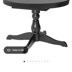 Expandable IKEA Dining Table - Black