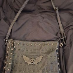 Skull Over Shoulder Purse 