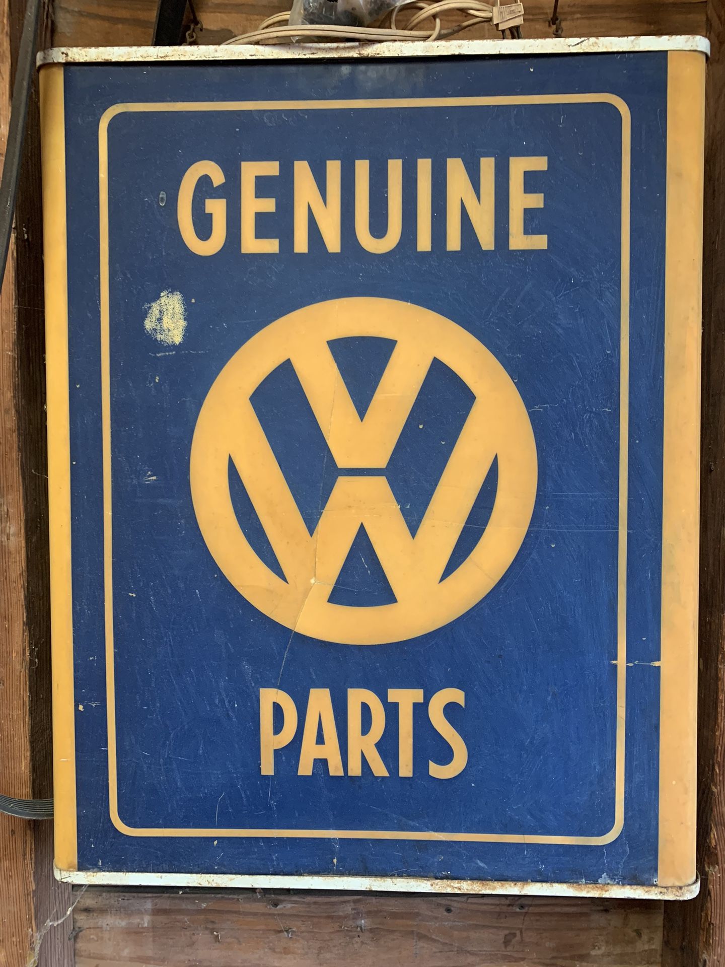 VW Vintage Metal Lighted Sign