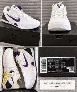 Nike Kobe IX Elite Low EM Protro White/Court Purple – Men’s Size 11 – New