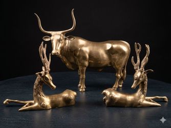 Brass Animal Figurine Set of 3 Sierra LTD