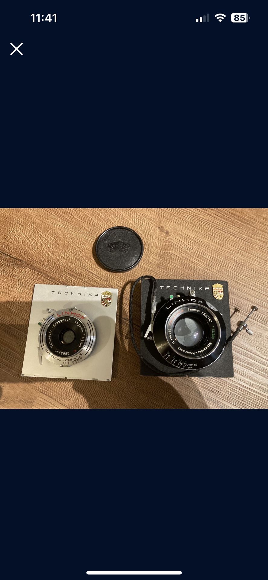 Linhof Large Format 4x5 Lens Lot Film Camera