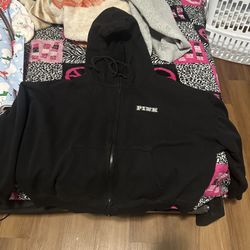 Pink Zip Hoodie 