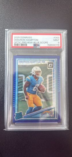 Omarion Hampton psa 9 rookie