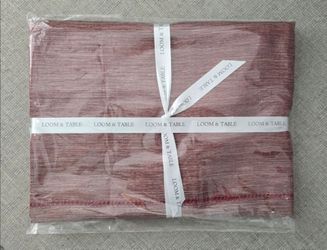 Loom & Table Maple Red Tablecloth