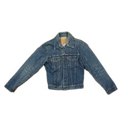 Levi's Men's Vintage 80s Denim Jacket Blue Trucker, Made in USA, Size 36