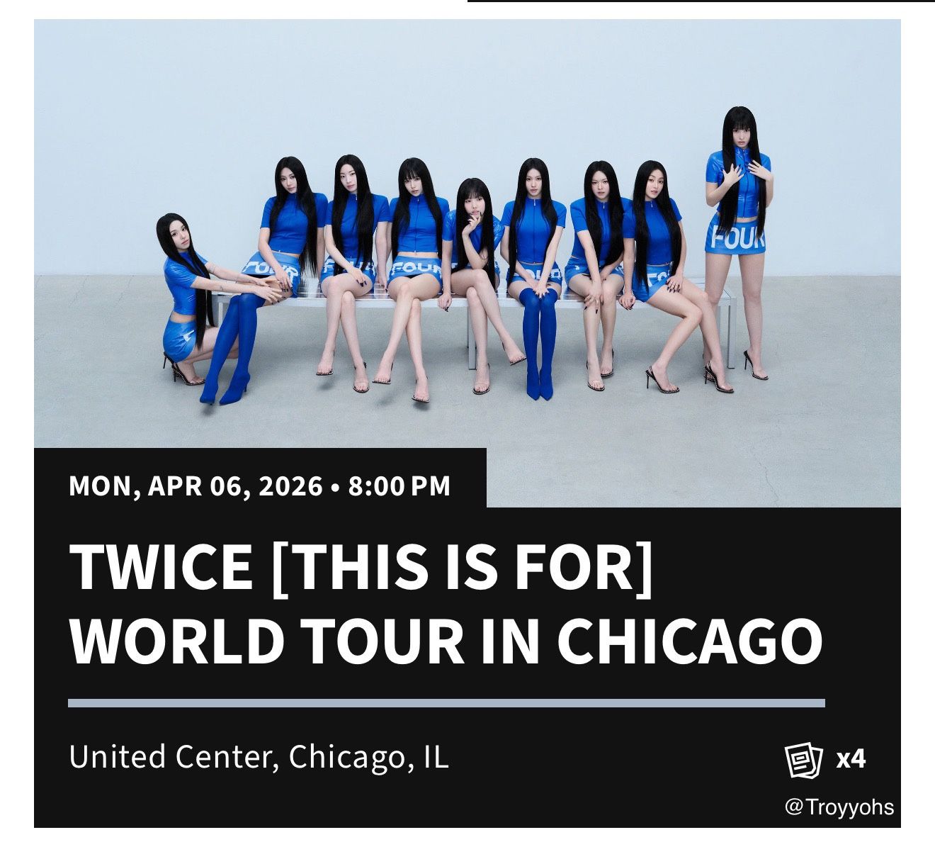 Twice Concert Tickets(read Description)