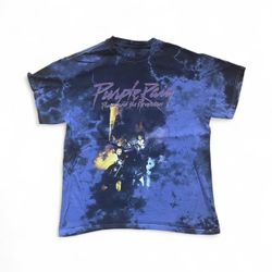 Prince and The Revolution Tie Dye T-Shirt - Purple Rain band t shirt merch Size Medium   Pit to pit 19”in Length 23”in   #psychedelic #bandtee #concer