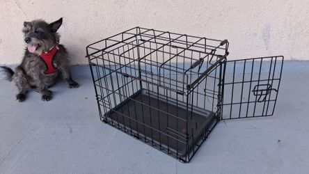 NEW BLACK PET DOG CAT CAGE - JAULA MASCOTA PERRO GATO