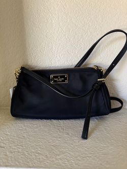 New Kate Spade New York Black Nylon Crossbody Bag