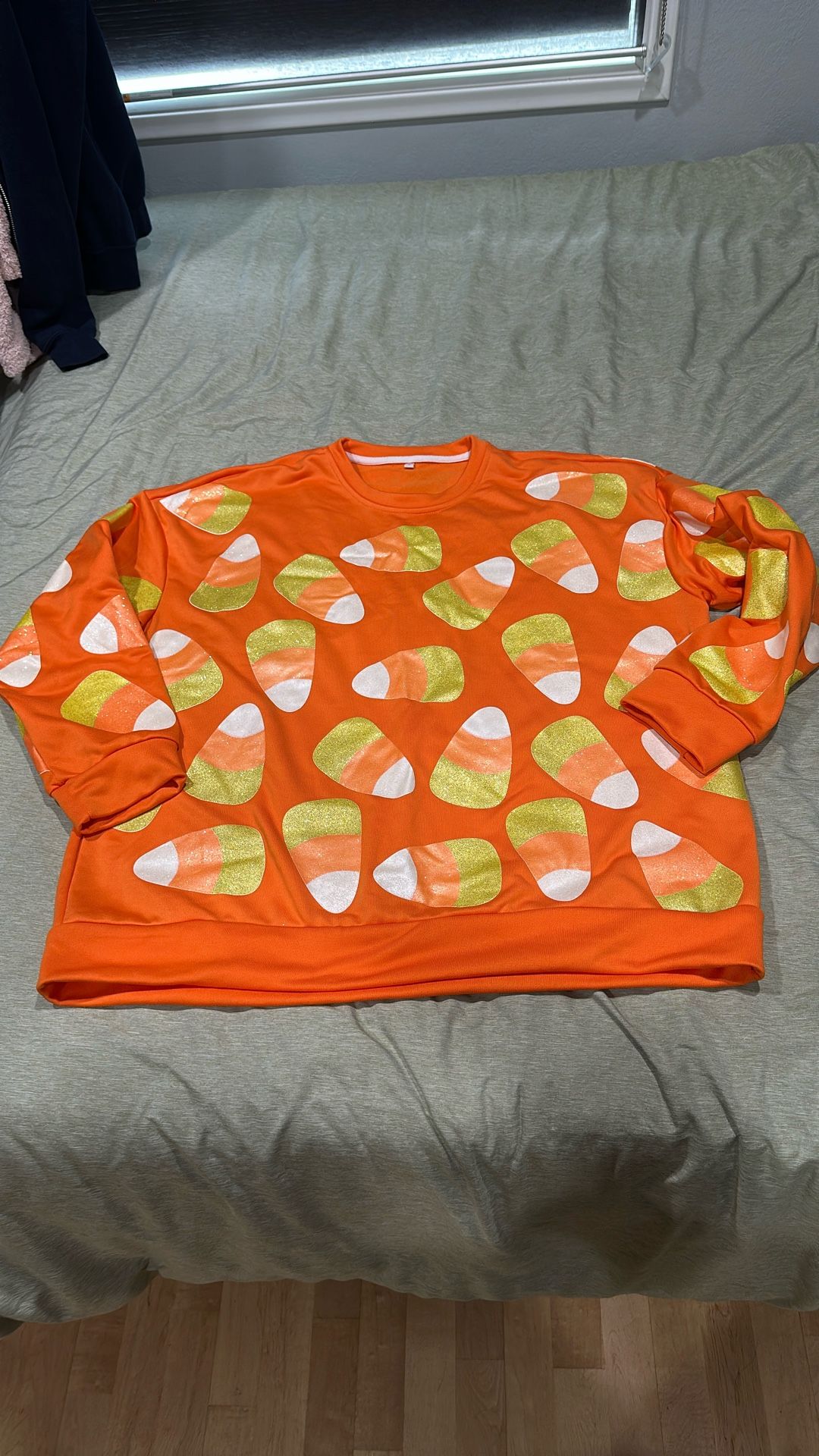 Candy Corn Sweatshirt Adult L