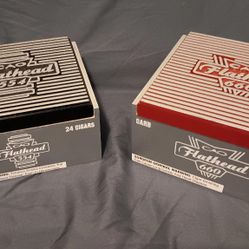 (2) Handmade Cigar Boxes ( Red & Black )