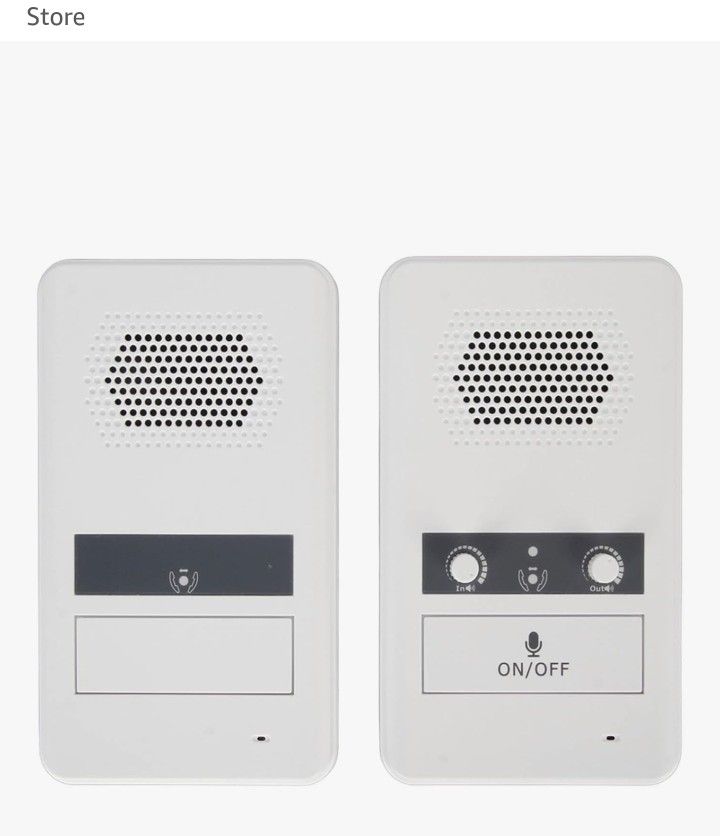 Window Speaker Intercom System, 200M Anti Interference Dual Way Window Intercom Microphone and Speaker Talk Through Glass Window, for Business Bank Ho