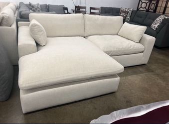 100” Oversized Feather Cloud Sectional Sofa Couch