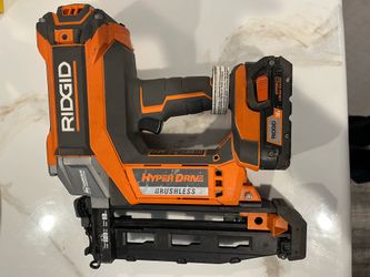 Ridgid 18V Brushless Cordless HYPERDRIVE 16-Gauge, Straight Finish Nailer