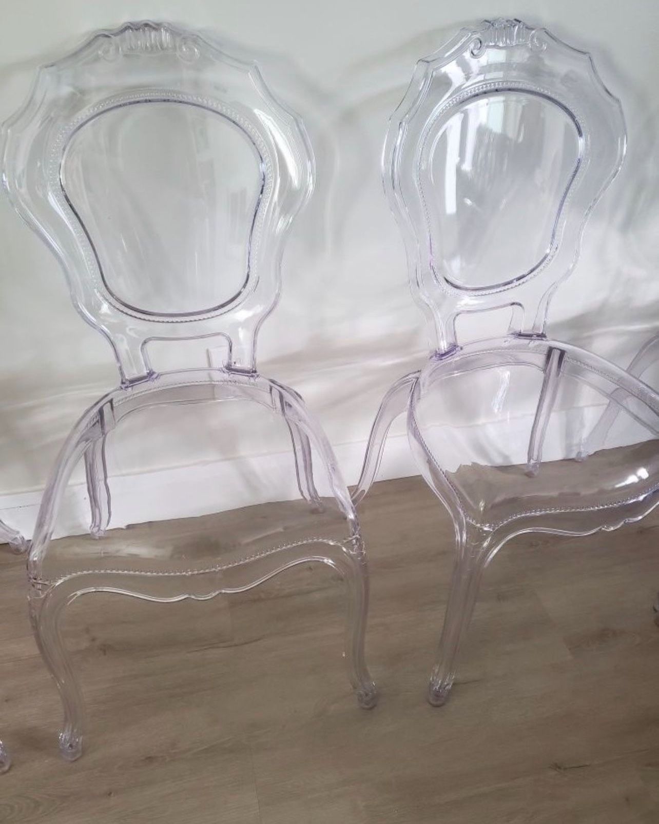 Ghost Chair - clear, transparent acrylic, dining, vanity, princess