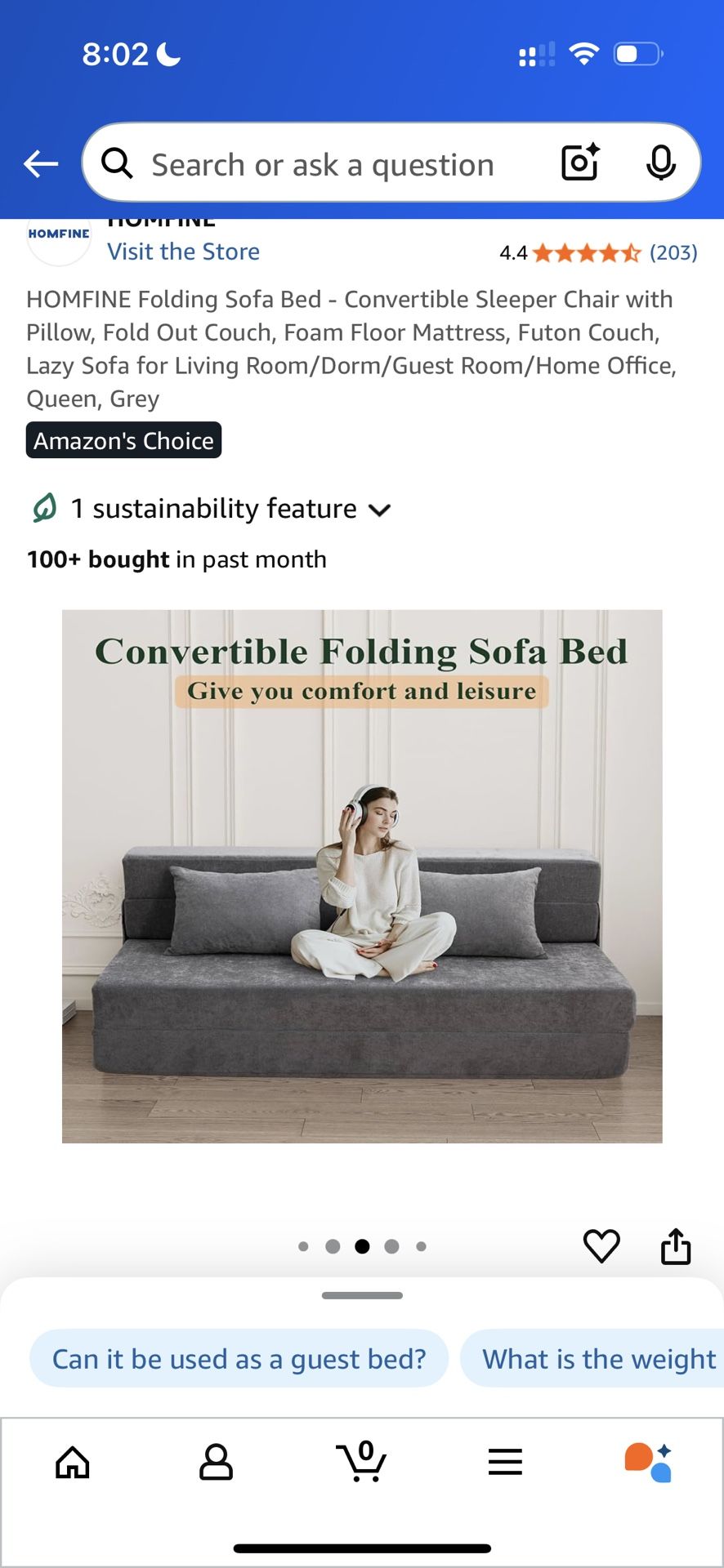 Sofa bed - Semi New 